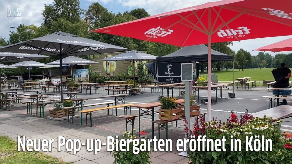 Neuer Pop-up-Biergarten eröffnet in Köln