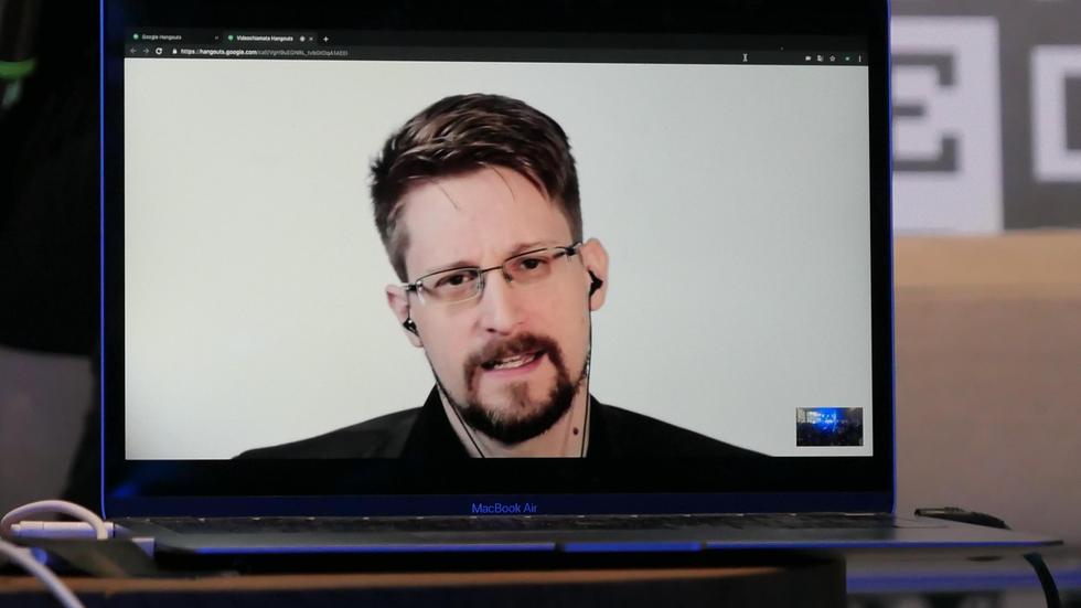 US-Whistleblower: Edward Snowden, zugeschaltet bei der Wired Next Fest 2019 in Mailand